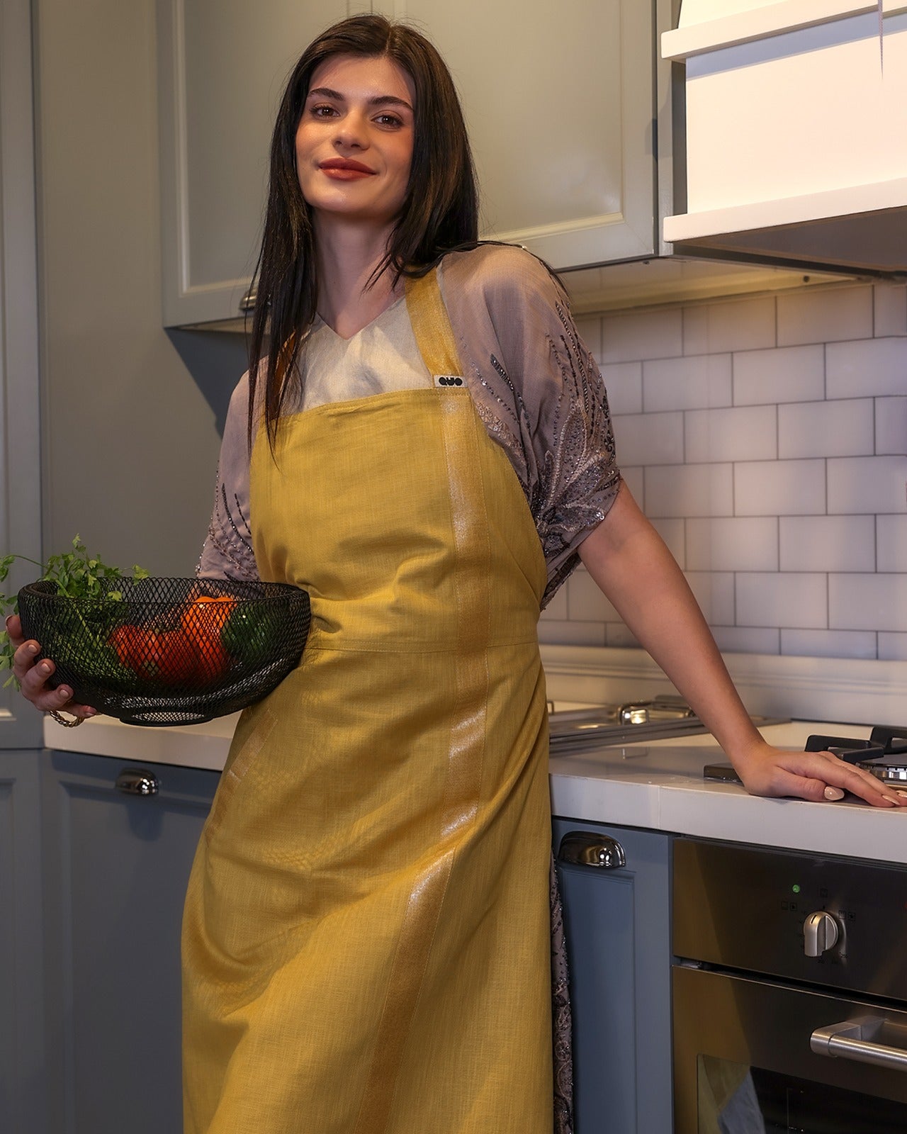 Yellow Sparkle Apron